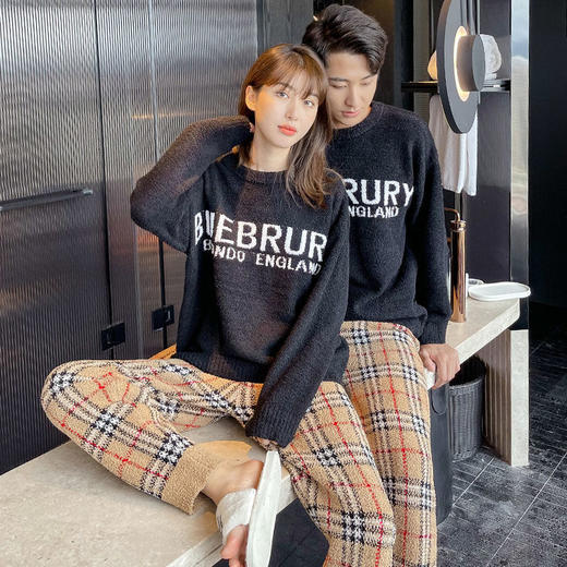 珊瑚绒睡衣情侣冬季加厚加绒女新款可外穿可爱卡通两件套家居服女 商品图4