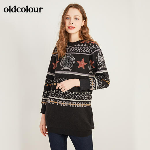oldcolour复古时尚气质百搭针织毛衣M44106405 商品图4