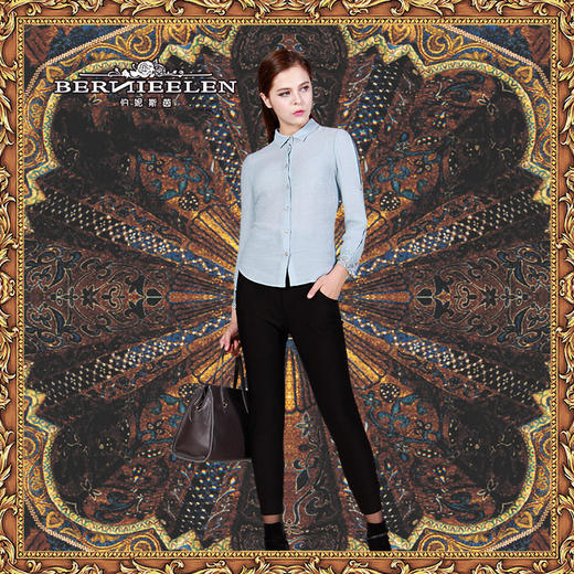 【伯妮斯茵】176L017--裤子--不变的方向--《宁静之美--波斯艺术》 商品图2