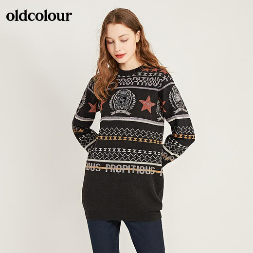 oldcolour复古时尚气质百搭针织毛衣M44106405 商品图3