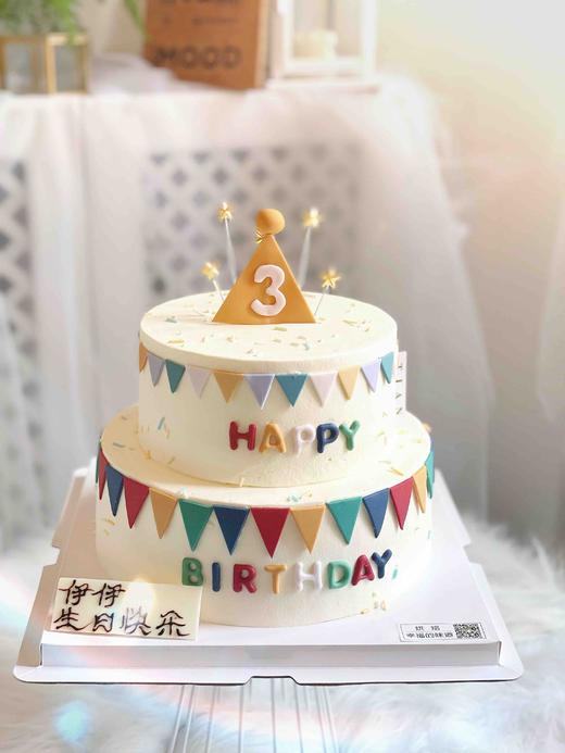 翻糖装饰，ins风小可爱蛋糕，全部装饰可食用，颜色或小有不同，需提前24小时以上预定 商品图2