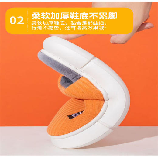 棉拖鞋男冬天室内居家时尚休闲厚底加绒棉拖鞋情侣款防滑棉拖鞋女 商品图4