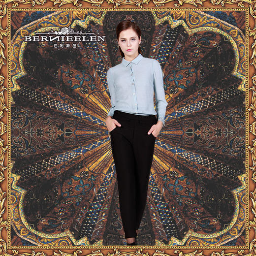 【伯妮斯茵】176L017--裤子--不变的方向--《宁静之美--波斯艺术》 商品图0