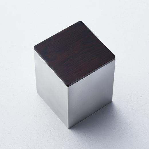 万物三千 锡木作·见方 锡茶仓  茶罐 私人订制 搭配锡片 商品图3