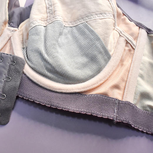 【秒杀品不退不换】皇家丽美薄杯大胸显小软钢圈收副乳文胸WJ1677-1 商品图4