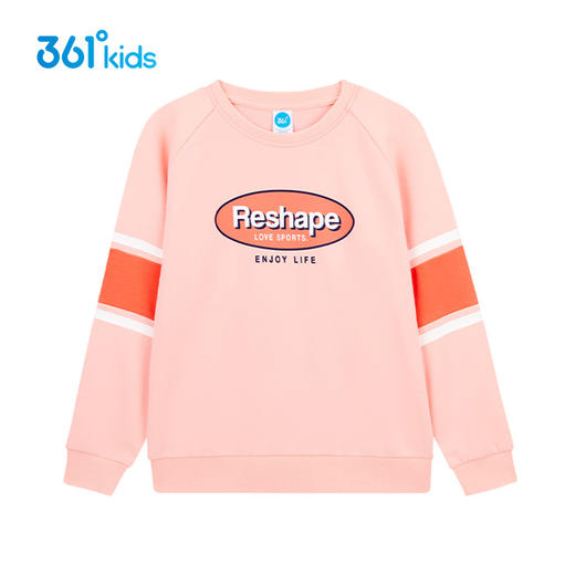小361女童针织卫衣撞色拼接2021新款春装儿童套头上衣k62111302 商品图0