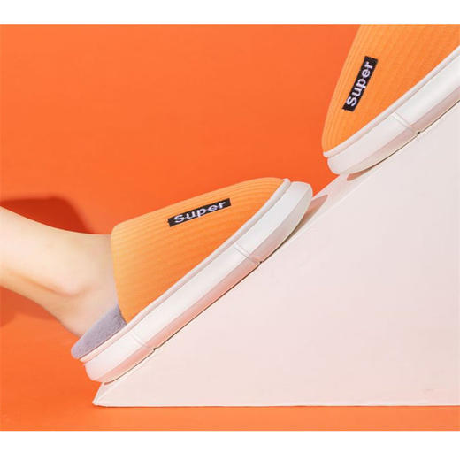 棉拖鞋男冬天室内居家时尚休闲厚底加绒棉拖鞋情侣款防滑棉拖鞋女 商品图2