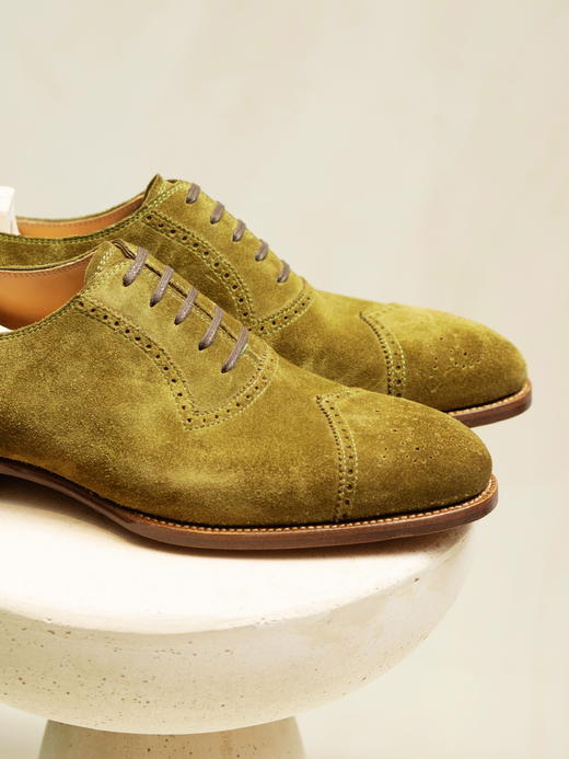 Saint Crispins 绿色麂皮牛津 商品图3