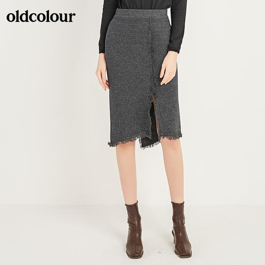 oldcolour百搭毛织半裙M44062433 商品图0