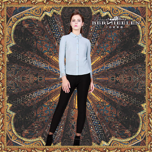 【伯妮斯茵】176L017--裤子--不变的方向--《宁静之美--波斯艺术》 商品图1