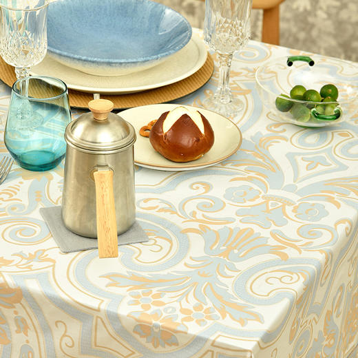 浅蓝浅粉北欧简约小清新布艺桌布 商品图2