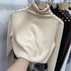 欧货厚磨毛德绒长袖T恤女2021秋冬新款内搭打底衫设计感百搭上衣 商品缩略图1