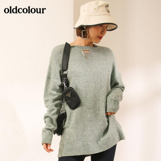 oldcolour宽松百搭气质针织套头衫M44052203 商品图0