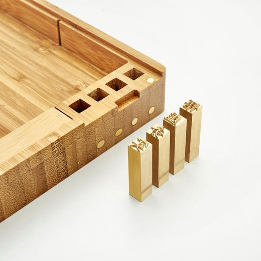 万物三千 笔墨方竹子文盒《七贤》 商品图1