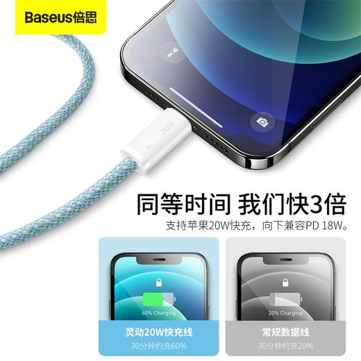 灵动系列 快充数据线Type-C to iP 20W 适用苹果14/13/12 iPad平板 PD充电线 商品图2