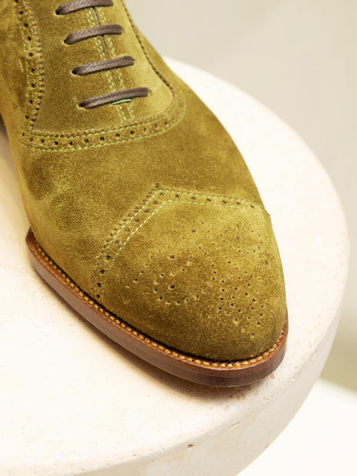 Saint Crispins 绿色麂皮牛津 商品图4