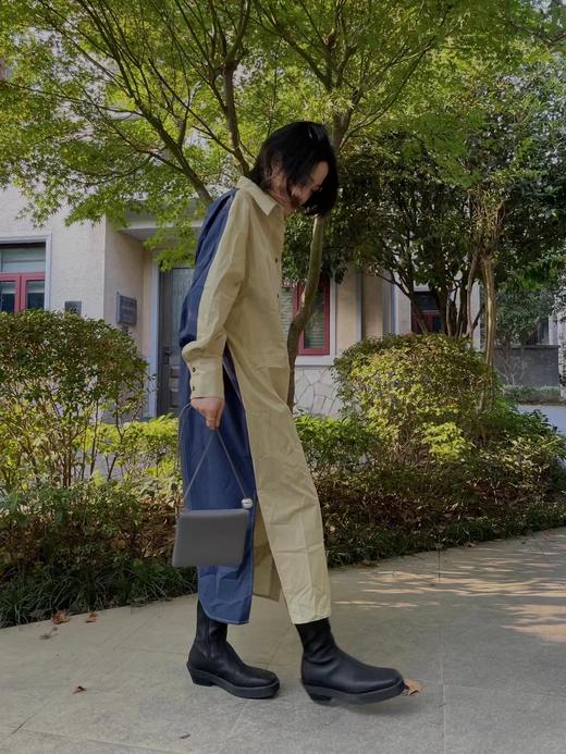 HIDEMI 弹力羊皮女鞋方头厚底踝靴短靴 商品图11