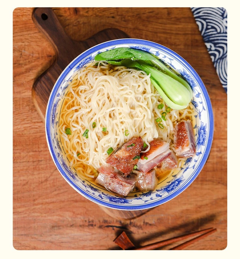 梅州特产裕丰原汁排骨面非油炸营养早餐面条麻辣烫火锅面手工拌面