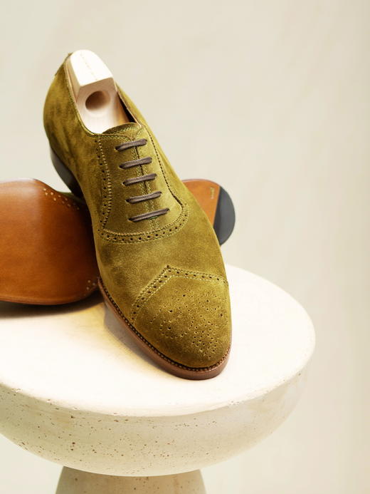 Saint Crispins 绿色麂皮牛津 商品图1