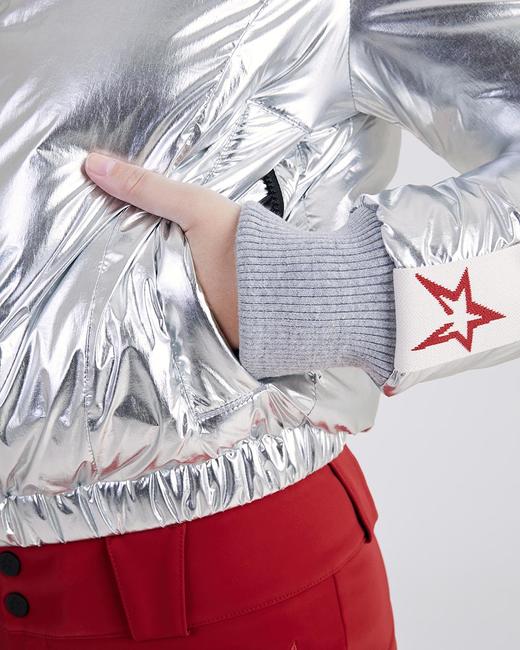 Perfect Moment - Star Jacket - Silver Foil 女装 滑雪夹克 银色 商品图5