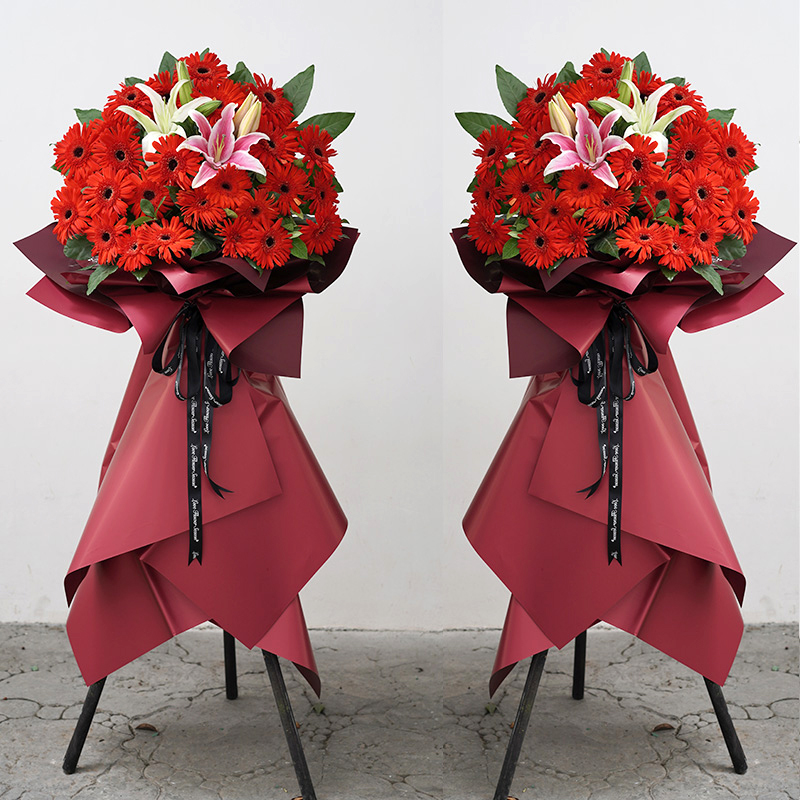 2个一对弗朗花太阳花开业花篮开张开业乔迁新店庆典喜庆祝贺大气2小时