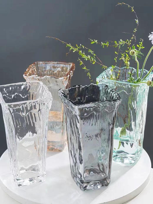 欧式西班牙ins风 透明玻璃花瓶花器 商品图7