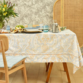 浅蓝浅粉北欧简约小清新布艺桌布