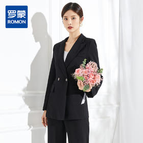 【上衣+裤子】罗蒙西装套装女商务休闲修身显瘦垂顺质感两件套女
