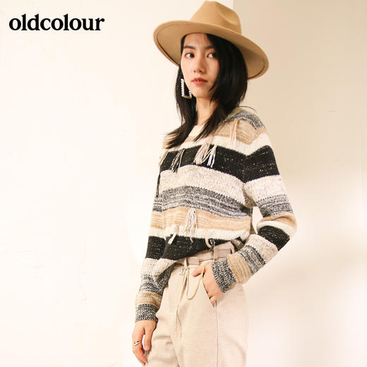 oldcolour春季时尚百搭欧珂套头针织衫M43052305 商品图1