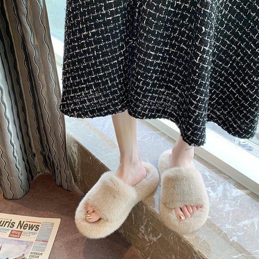 毛毛拖鞋女外穿ins潮新款时尚冬天网红家居家用秋冬季女鞋 商品图4