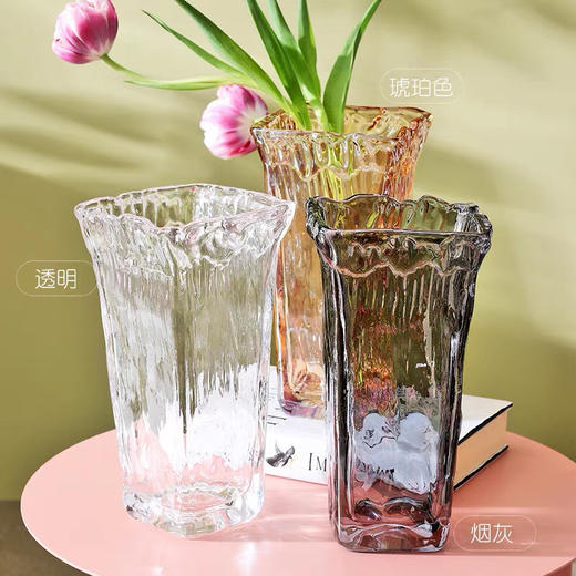 欧式西班牙ins风 透明玻璃花瓶花器 商品图2