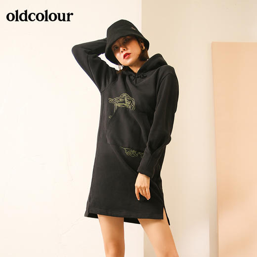 oldcolour宽松百搭长袖连衣裙M42103261 商品图4