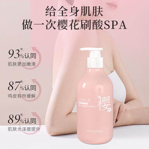 【秋冬新品 买一送一 加赠一支护手霜】CCA樱花果酸精华身体乳 干燥肌肤补水 樱香萦绕 轻盈润肤 持续保湿 赶走鸡皮肤 300ML/瓶 商品图1