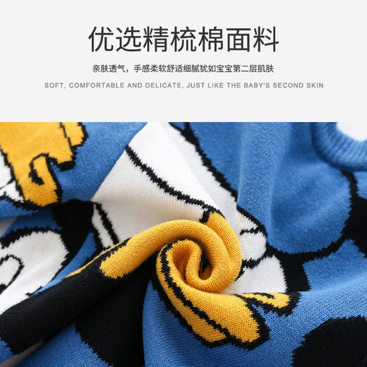 【轻柔保暖 一件搞定】新款纯棉儿童秋装外套潮儿童开衫毛衣卡通婴儿秋冬装上衣 商品图3