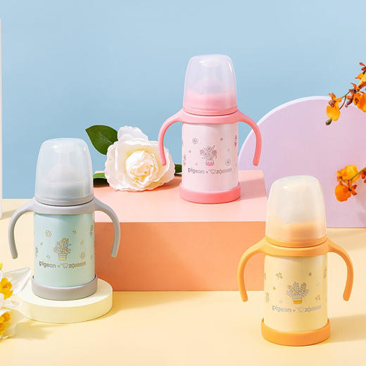 【6F】象印丨贝亲联名款保温杯/奶瓶/婴儿奶嘴杯/吸管杯6个月小月龄水杯Pigeon AA24 商品图6