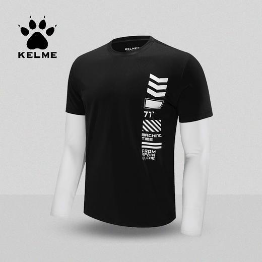 KELME卡尔美男士长袖T恤休闲拼接3681019 商品图0