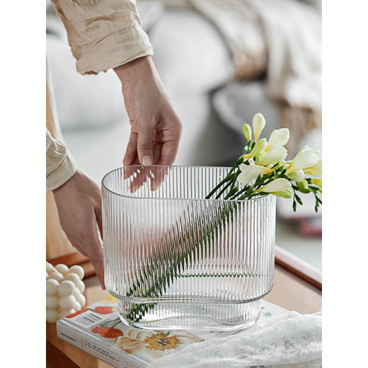 罗马风琴玻璃花瓶ins风网红创意水养水培鲜花花器50 商品图1