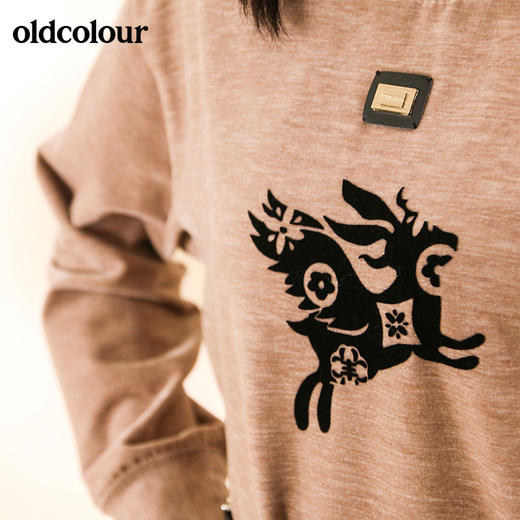 oldcolour气质修身长袖连衣裙M41103168 商品图2