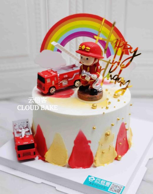 【消防员主题蛋糕】 商品图0