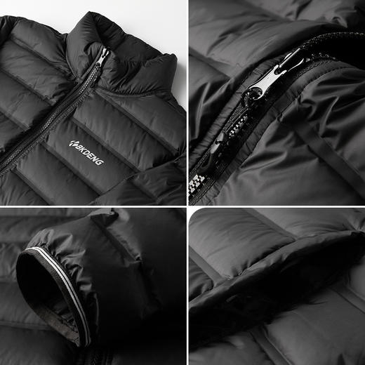 【新款DK】大依优型大码男装立领轻薄羽绒服大号外套休闲加肥加大胖子穿 商品图4