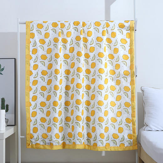 【甄选棉纱 感触柔软】A类婴儿纱布浴巾120*150CM全棉六层水洗婴幼儿童夏凉被宝宝大童被盖毯 商品图11