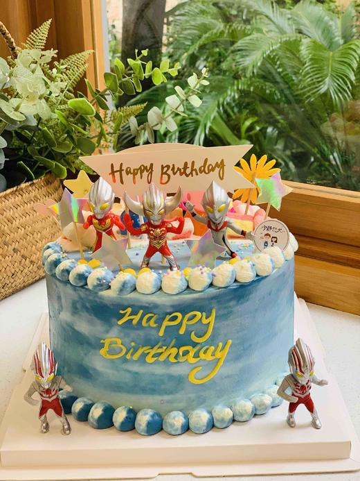 小猪佩奇奥特曼双面奶油蛋糕 下单前请仔细阅读商品详情 商品图1