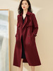 高阶酒红风衣  浓郁却不张扬 挺括有型 垂坠显白 商场同款2026新款春季外套英伦风中长款大衣女2020 商品缩略图1