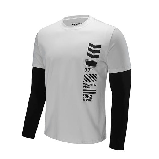 KELME卡尔美男士长袖T恤休闲拼接3681019 商品图6