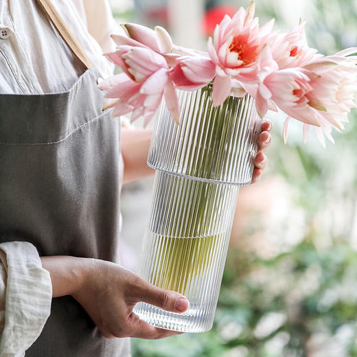 大号加厚水塔罗马玻璃花瓶ins风网红创意水养水培鲜花花器 50 商品图5