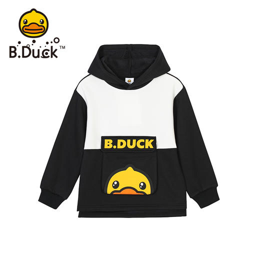 B.Duck小黄鸭童装春秋带帽卫衣(加绒）105-150 BF3208922 商品图2