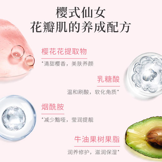 【秋冬新品 买一送一 加赠一支护手霜】CCA樱花果酸精华身体乳 干燥肌肤补水 樱香萦绕 轻盈润肤 持续保湿 赶走鸡皮肤 300ML/瓶 商品图2