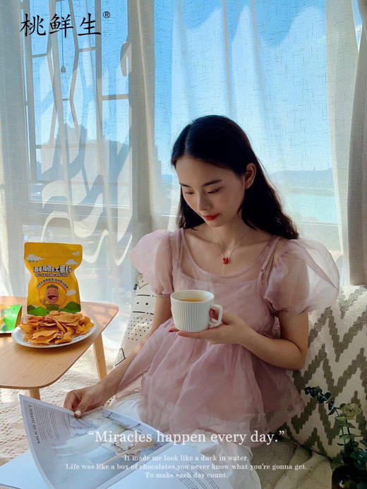 桃鲜生酥脆红薯片——比薯片好吃健康N倍的小零食。一级品质，5斤好红薯≈1斤红薯片👍低温烘烤超好吃，没有任何添加剂😍还原红薯原有的自然香味钱 商品图6