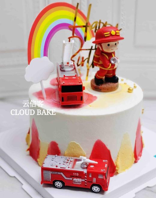 【消防员主题蛋糕】 商品图2