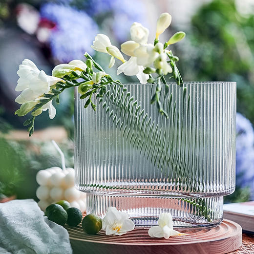 罗马风琴玻璃花瓶ins风网红创意水养水培鲜花花器50 商品图0